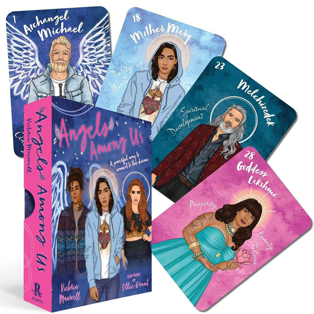 Angels Among Us Deck & Guidebook 36 Divine Guidance Cards Victoria Maxwell