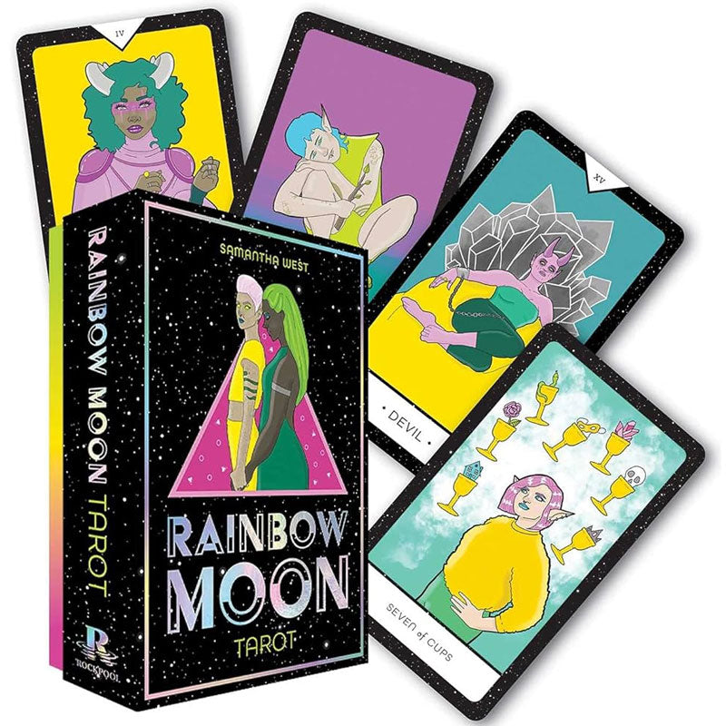 Rainbow Moon Tarot Cards Deck by Samantha West