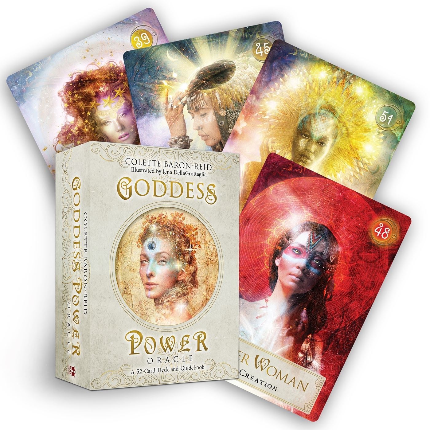 Goddess Power Oracle :52  Card Deck and Guidebook by Colette Baron-Reid Portable Edition