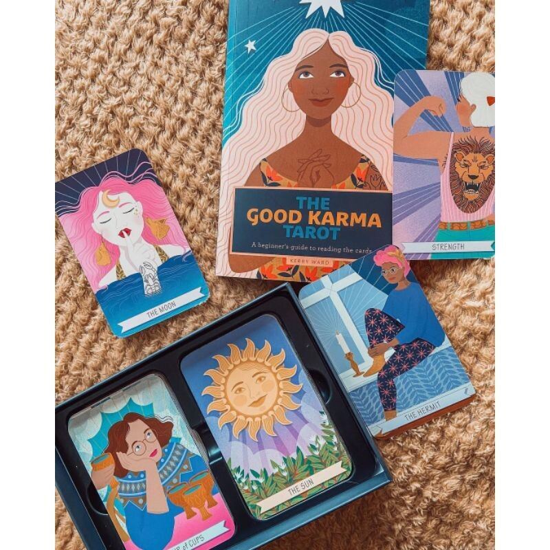 Good Karma Tarot 78 Cards Deck and Guidebook for Beginners by Kerry Ward