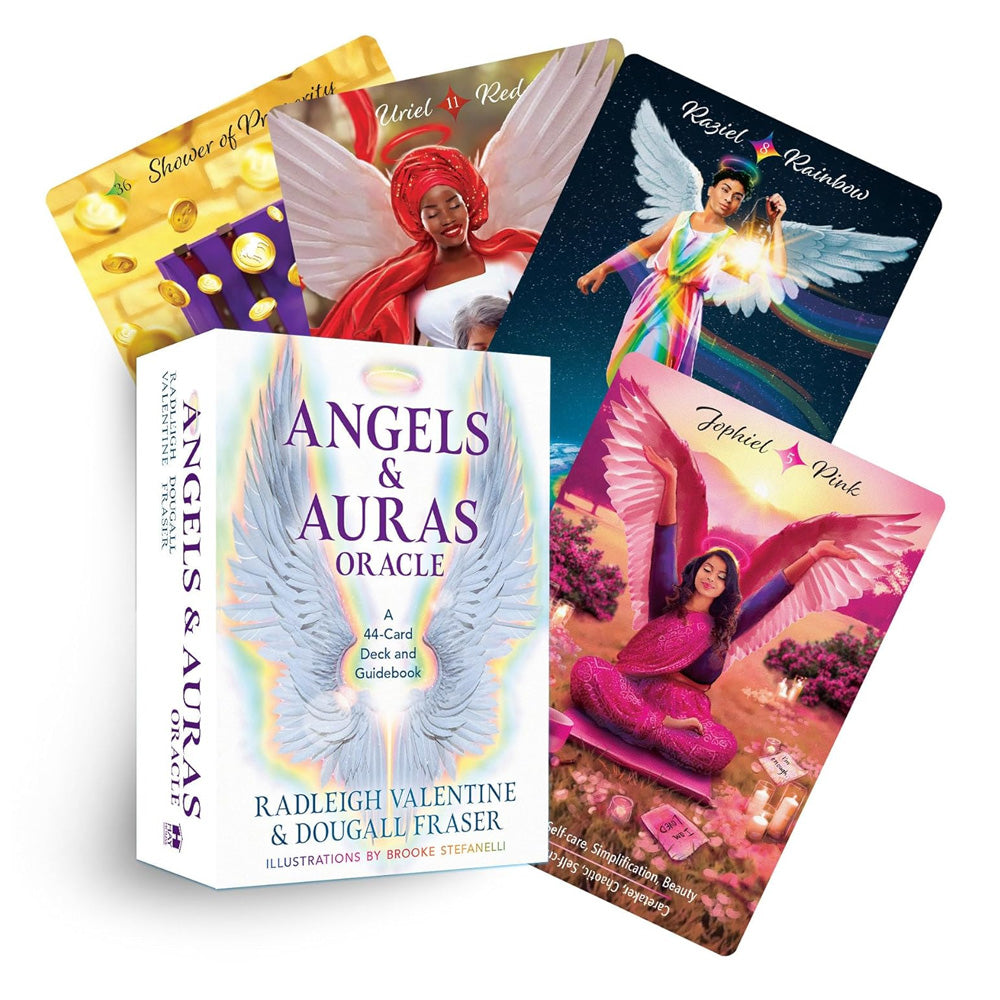 Angels & Auras Oracle Deck: 44 Cards & Guidebook