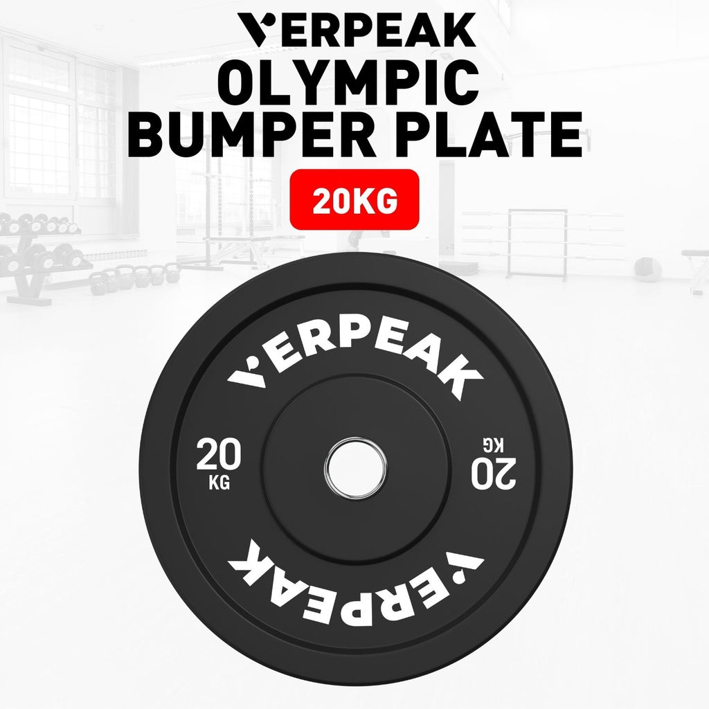 VERPEAK Black Olympic Bumper Weight Plates (5kgx2)