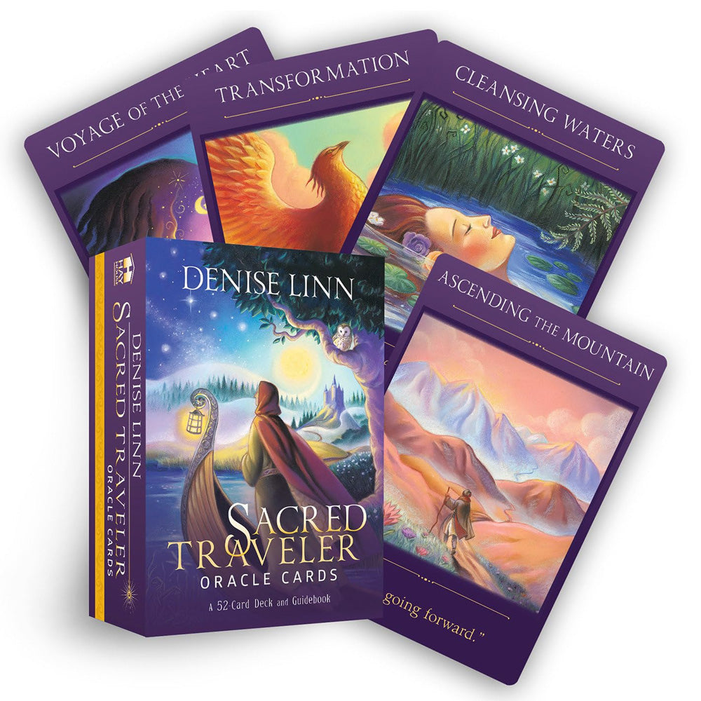 Sacred Traveler Oracle Cards: A 52-Card Deck and Guidebook by Denise Linn