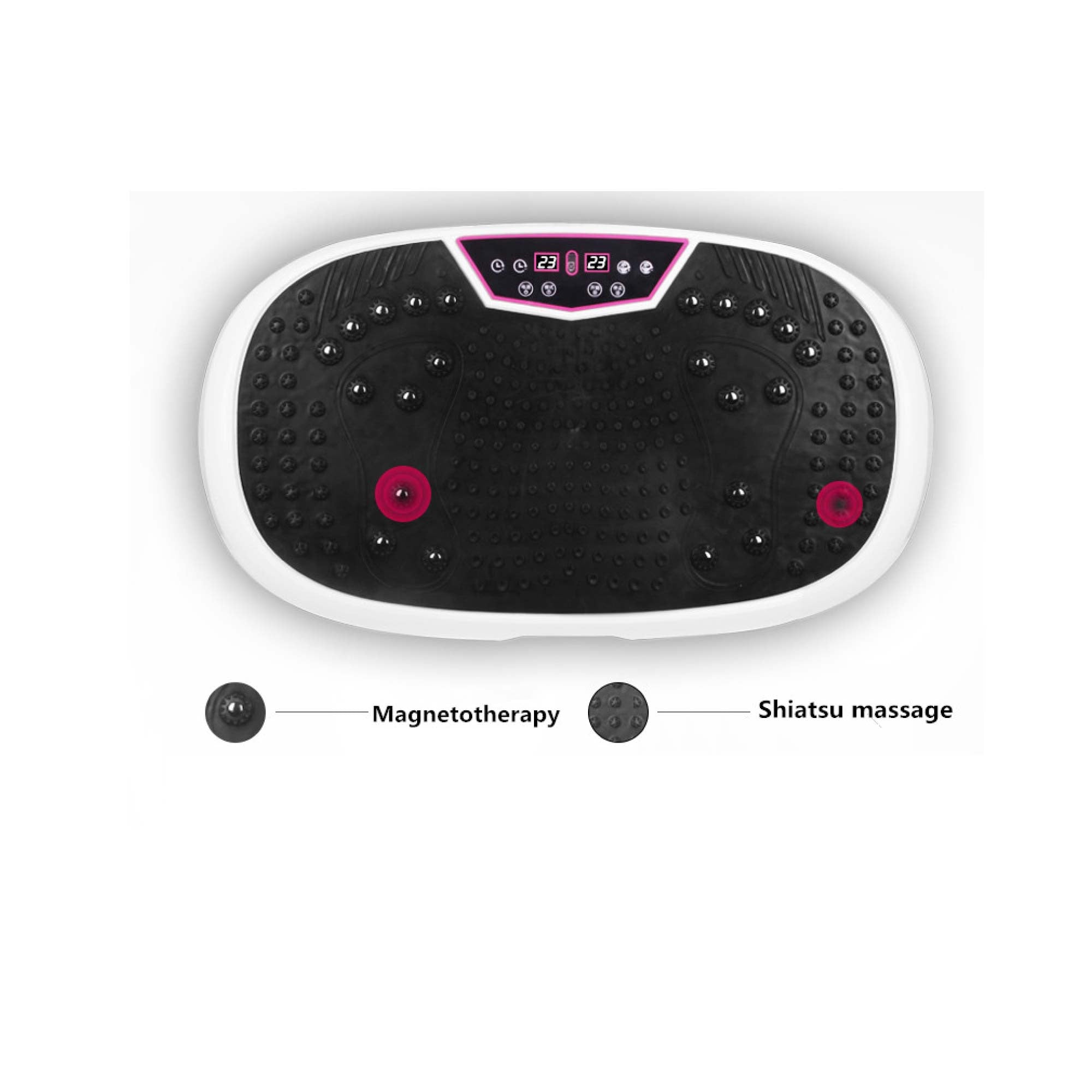 White Mini Vibration Platform Magnet Therapy Vibrating Machine Exercise Plate