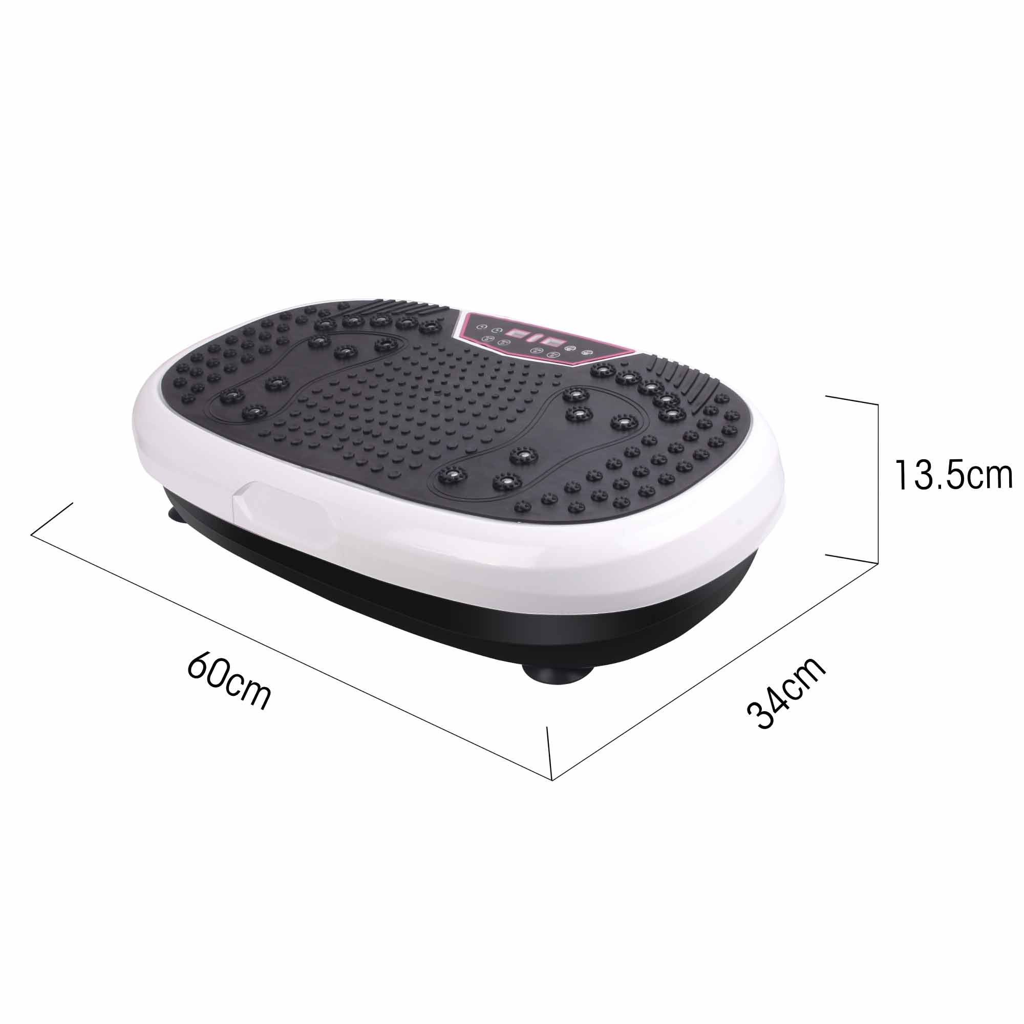 White Mini Vibration Platform Magnet Therapy Vibrating Machine Exercise Plate