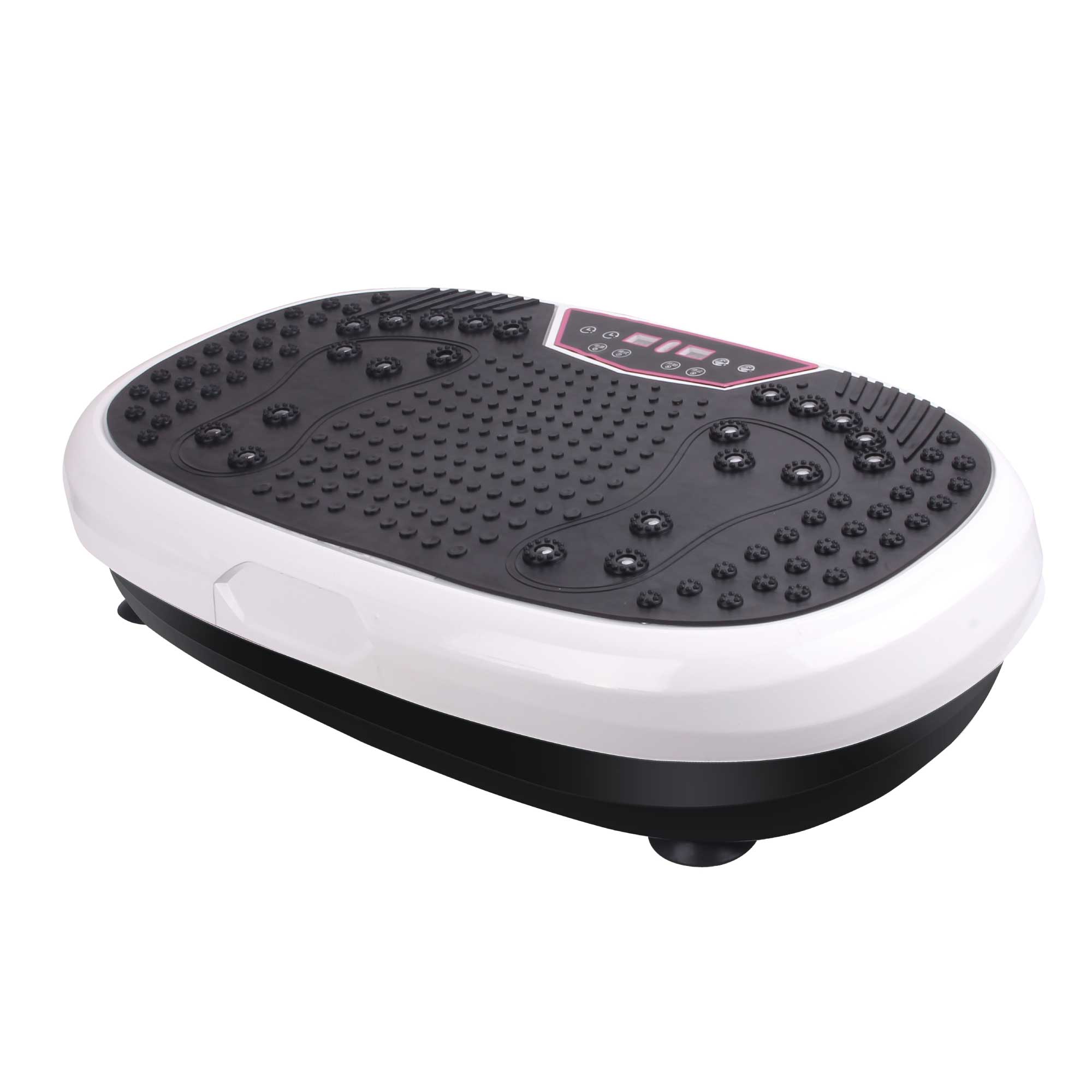 White Mini Vibration Platform Magnet Therapy Vibrating Machine Exercise Plate